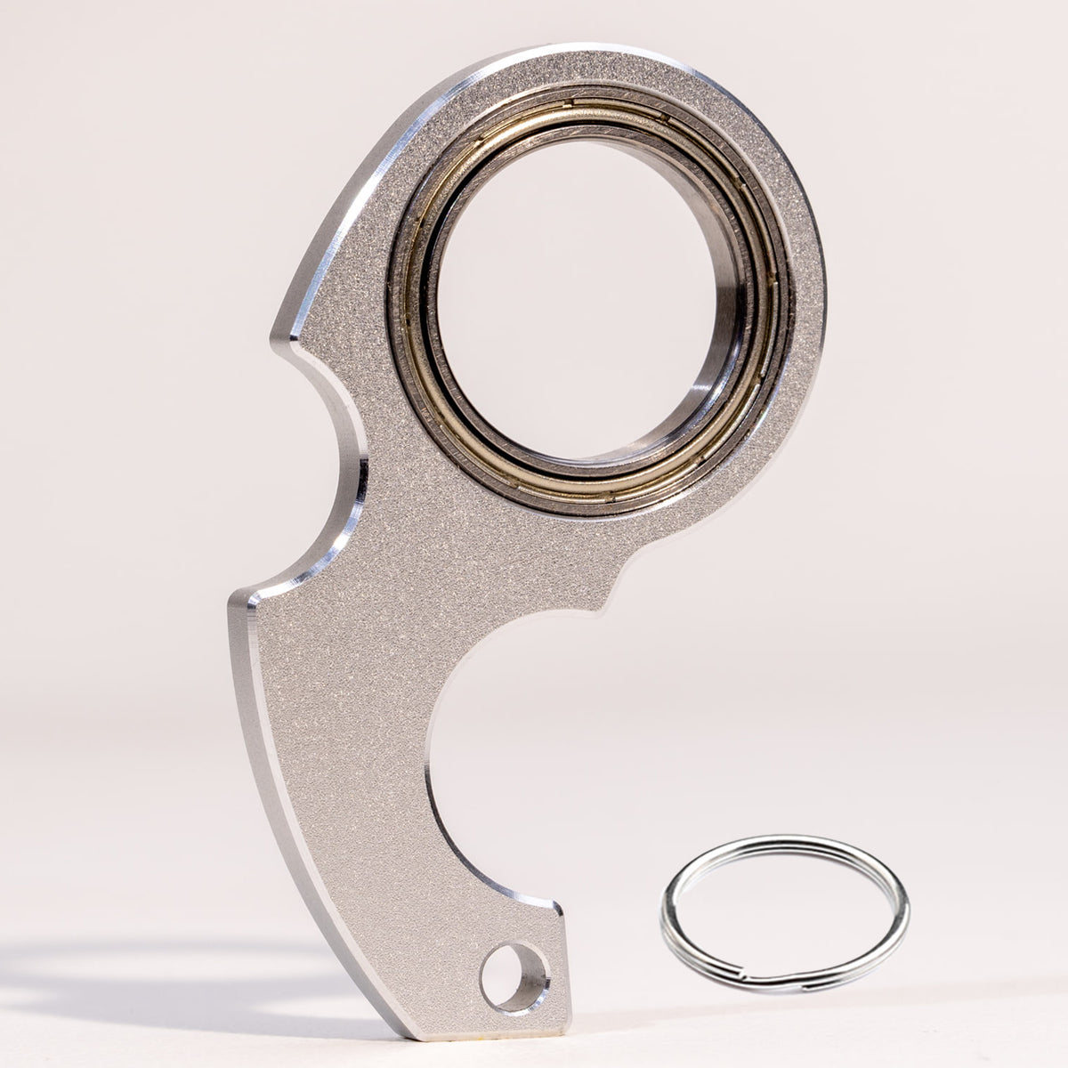 Original Design Metal Fidget Keychain | CNC Aluminum, Precision Bearing & Smooth Spin