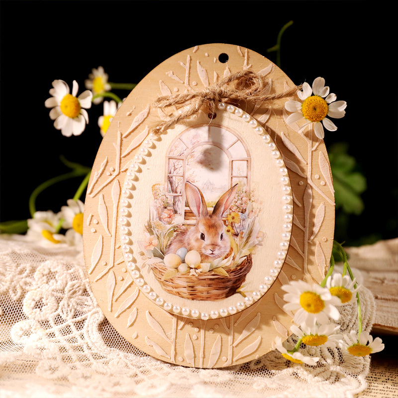 Spring Easter Cute Farm Animals Rub-On Stickers