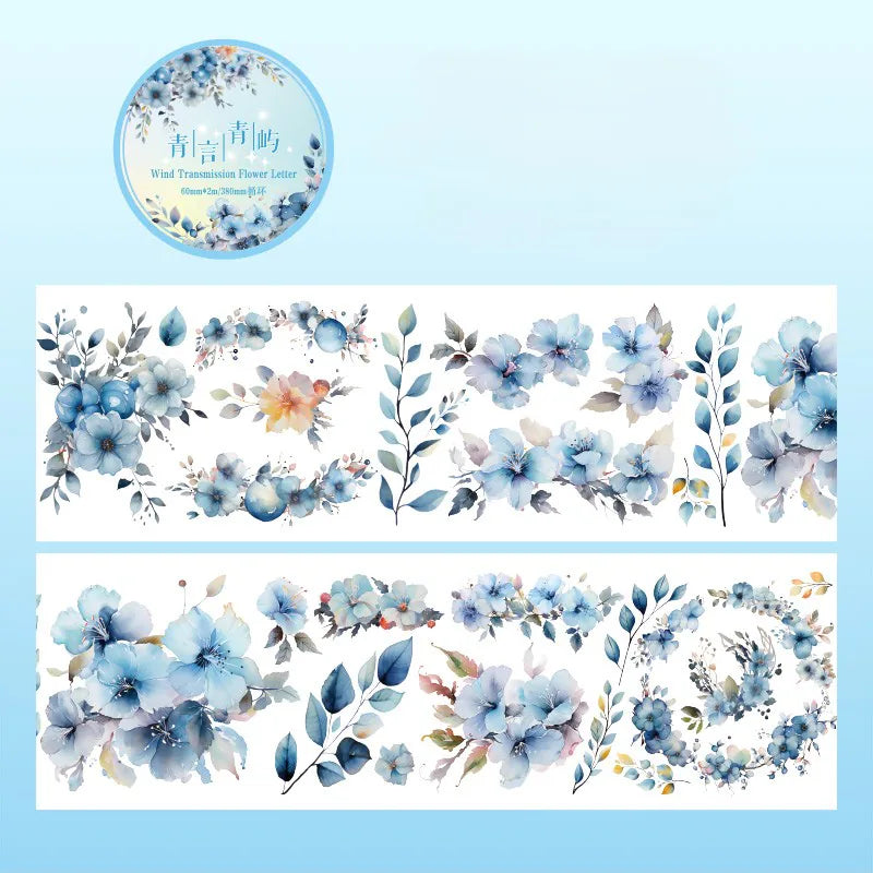 Spring Floral Botanical Washi Tape | Roses Decorative Tape