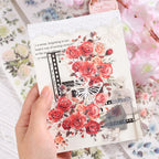 Spring Floral Botanical Washi Tape | Roses Decorative Tape