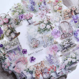 Autocollants en vélin à motifs floraux printaniers | Botanique et florale