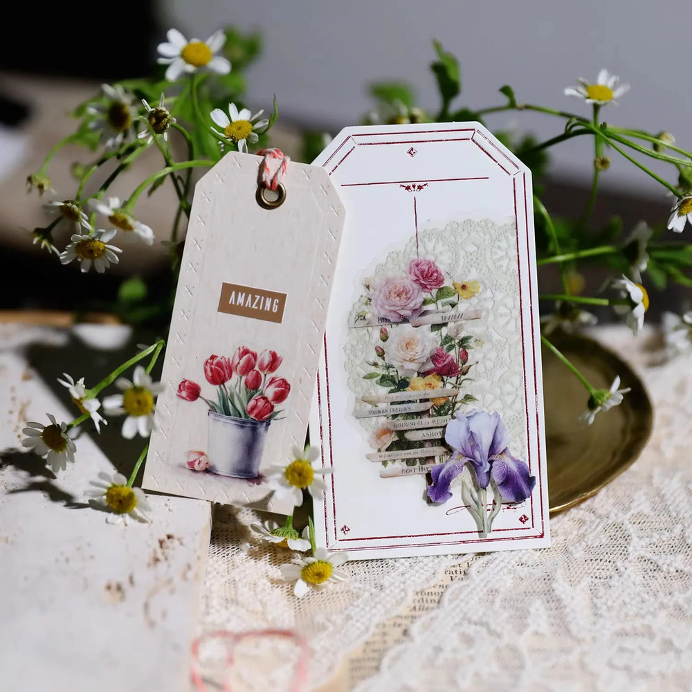 Spring Floral Vellum Stickers | Botanical & Flower