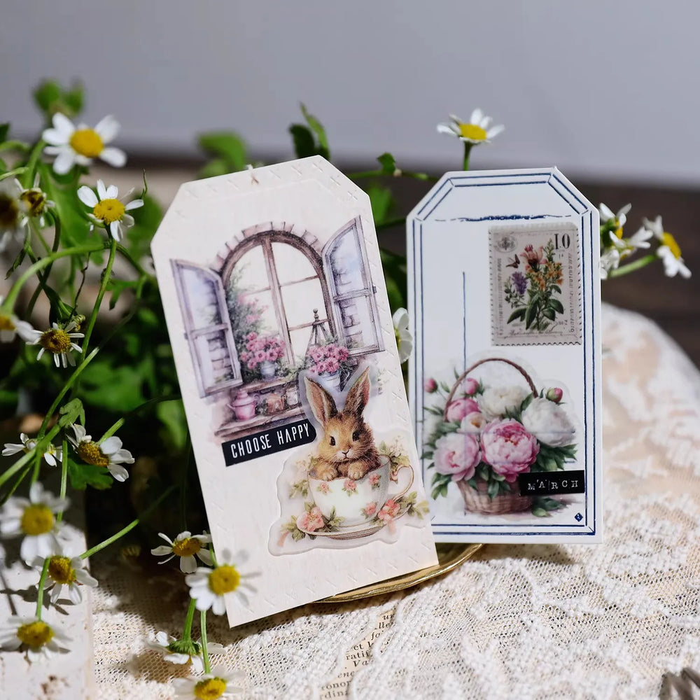 Spring Floral Vellum Stickers | Botanical & Flower