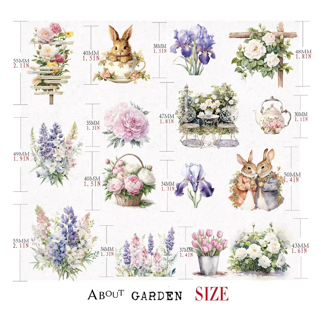 Spring Floral Vellum Stickers | Botanical & Flower