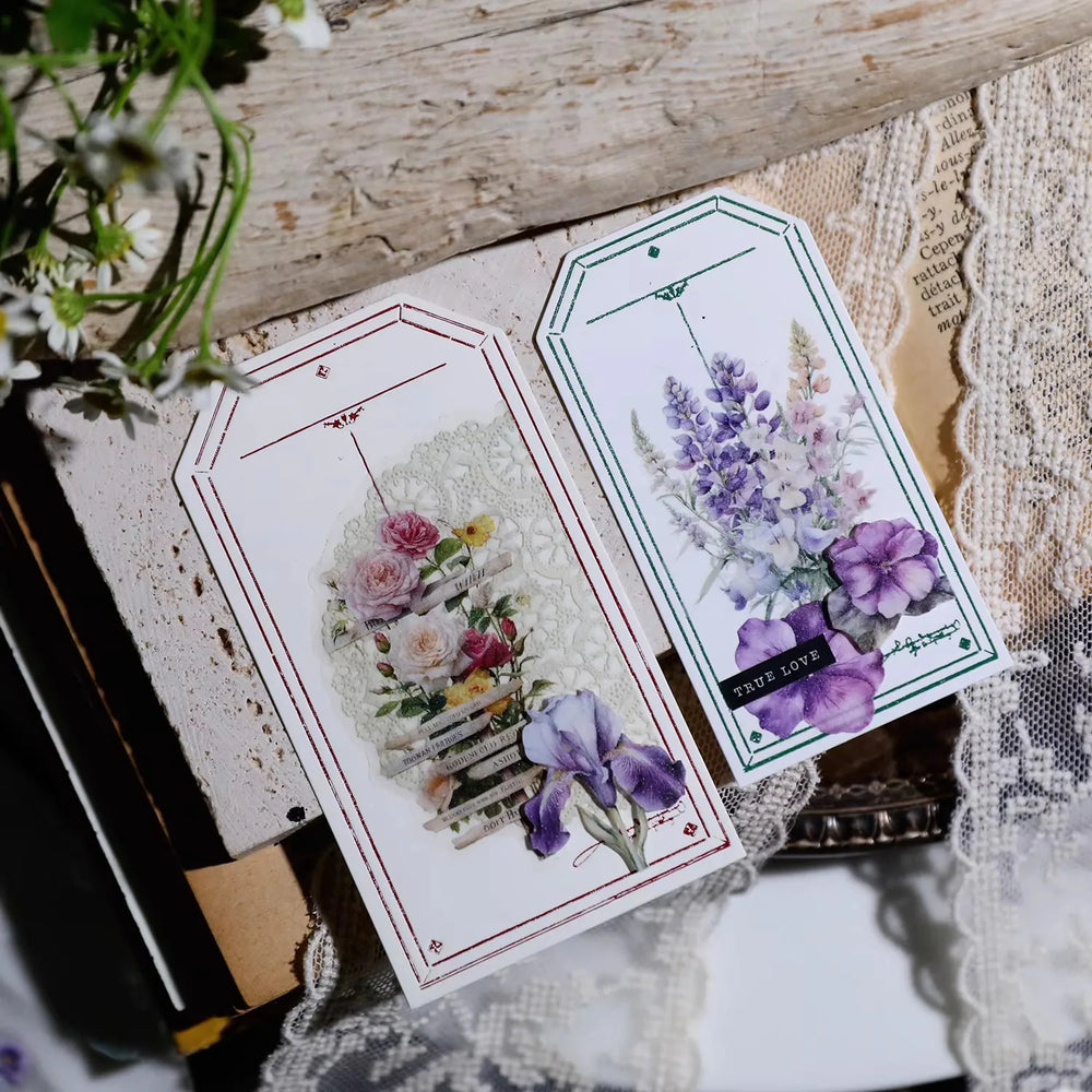 Spring Floral Vellum Stickers | Botanical & Flower
