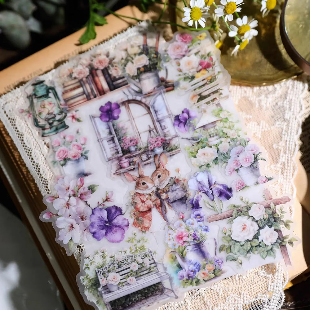 Spring Floral Vellum Stickers | Botanical & Flower