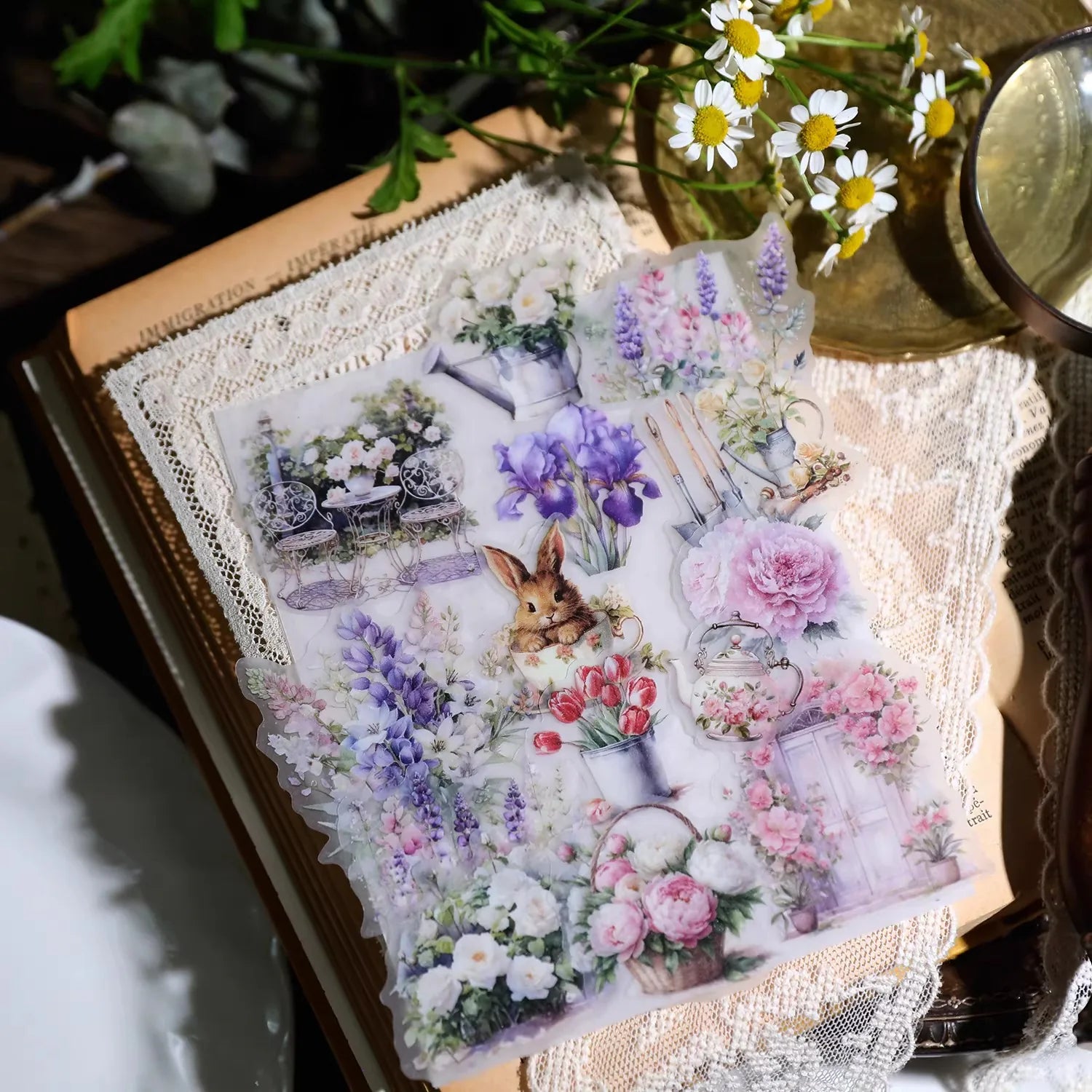 Spring Floral Vellum Stickers | Botanical & Flower
