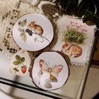 Spring Forest Animals Rub-On Stickers | Owl, Deer & Floral Transfers