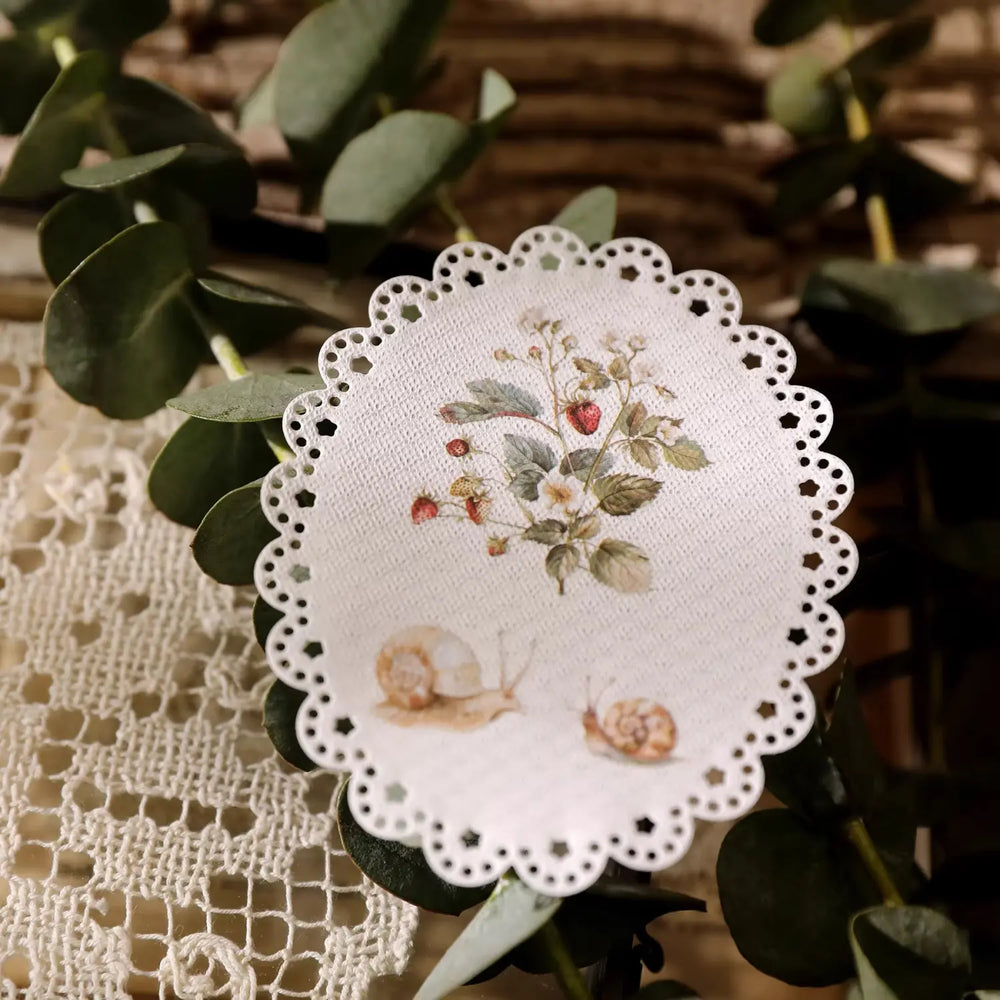 Spring Forest Animals Rub-On Stickers | Owl, Deer & Floral Transfers