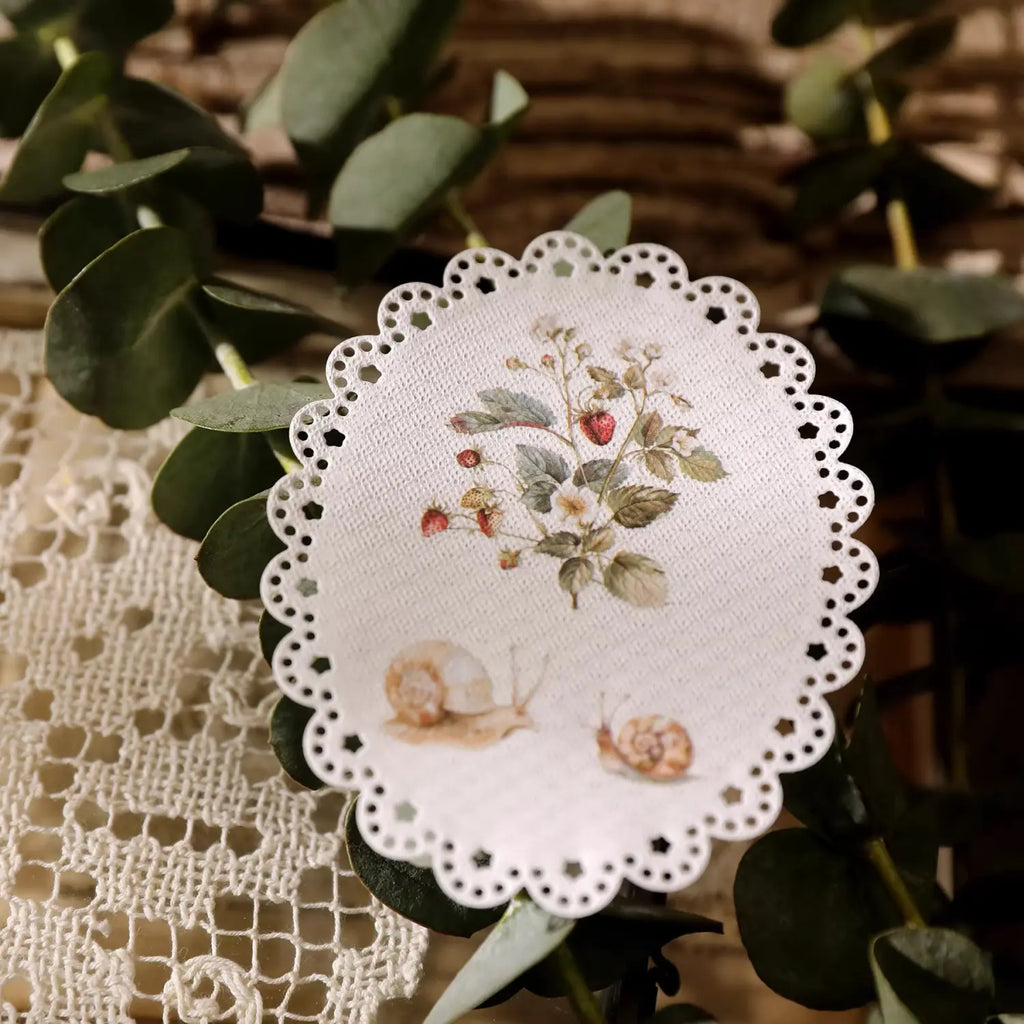 Spring Forest Animals Rub-On Stickers | Owl, Deer & Floral Transfers