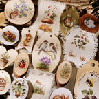 Spring Forest Animals Rub-On Stickers | Owl, Deer & Floral Transfers