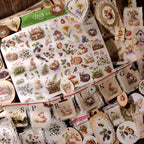 Spring Forest Animals Rub-On Stickers | Owl, Deer & Floral Transfers