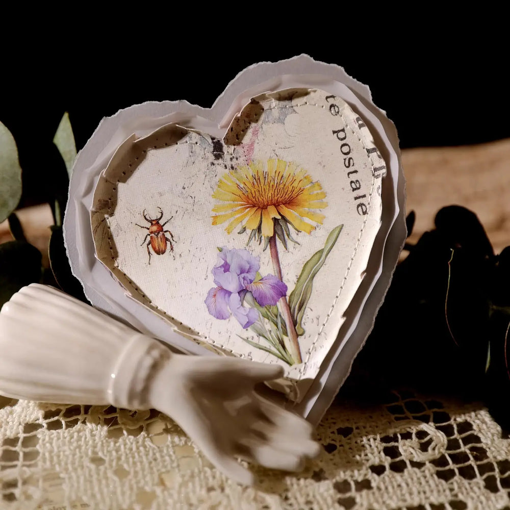 Spring Forest Animals Rub-On Stickers | Owl, Deer & Floral Transfers