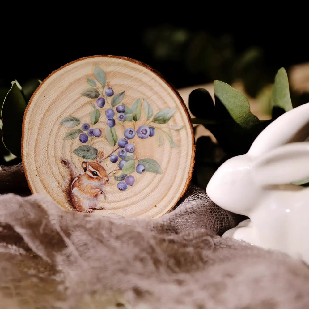 Spring Forest Animals Rub-On Stickers | Owl, Deer & Floral Transfers