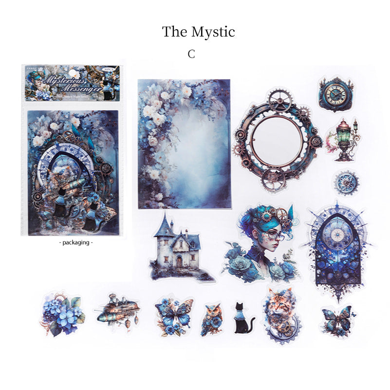 Ensemble d’autocollants PET Steampunk & Décor Victorien pour Journal