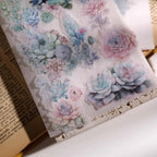 Succulent Vellum Stickers | Matte Botanical Journaling