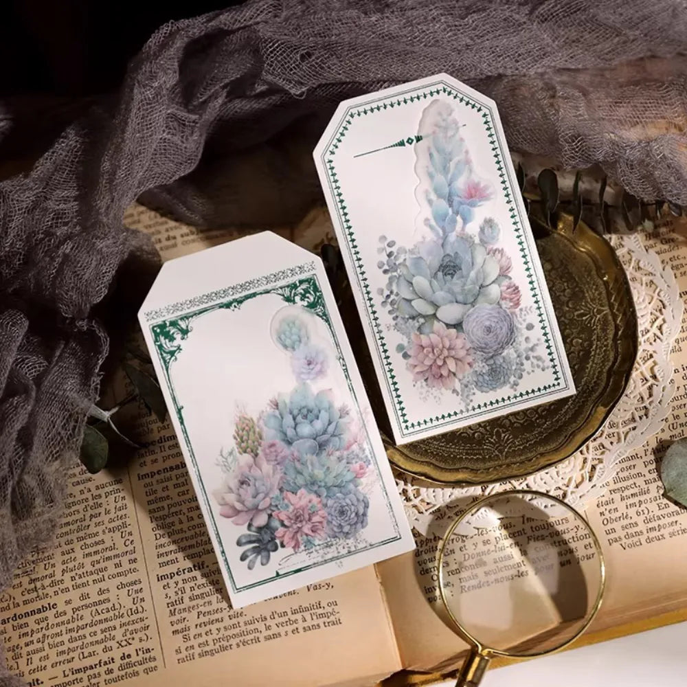 Succulent Vellum Stickers | Matte Botanical Journaling
