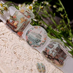 Sommerreise-Pergamentsticker – Ephemera-Sticker