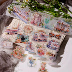 Sommerreise-Pergamentsticker – Ephemera-Sticker