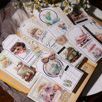 Sommerreise-Pergamentsticker – Ephemera-Sticker