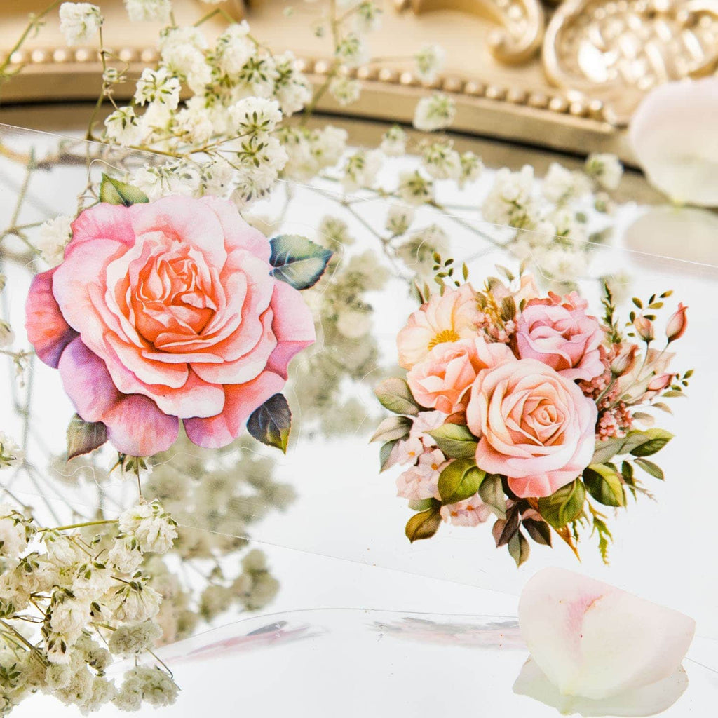 PET-Klebeband mit Sonnenblumen- und Rosenmotiv