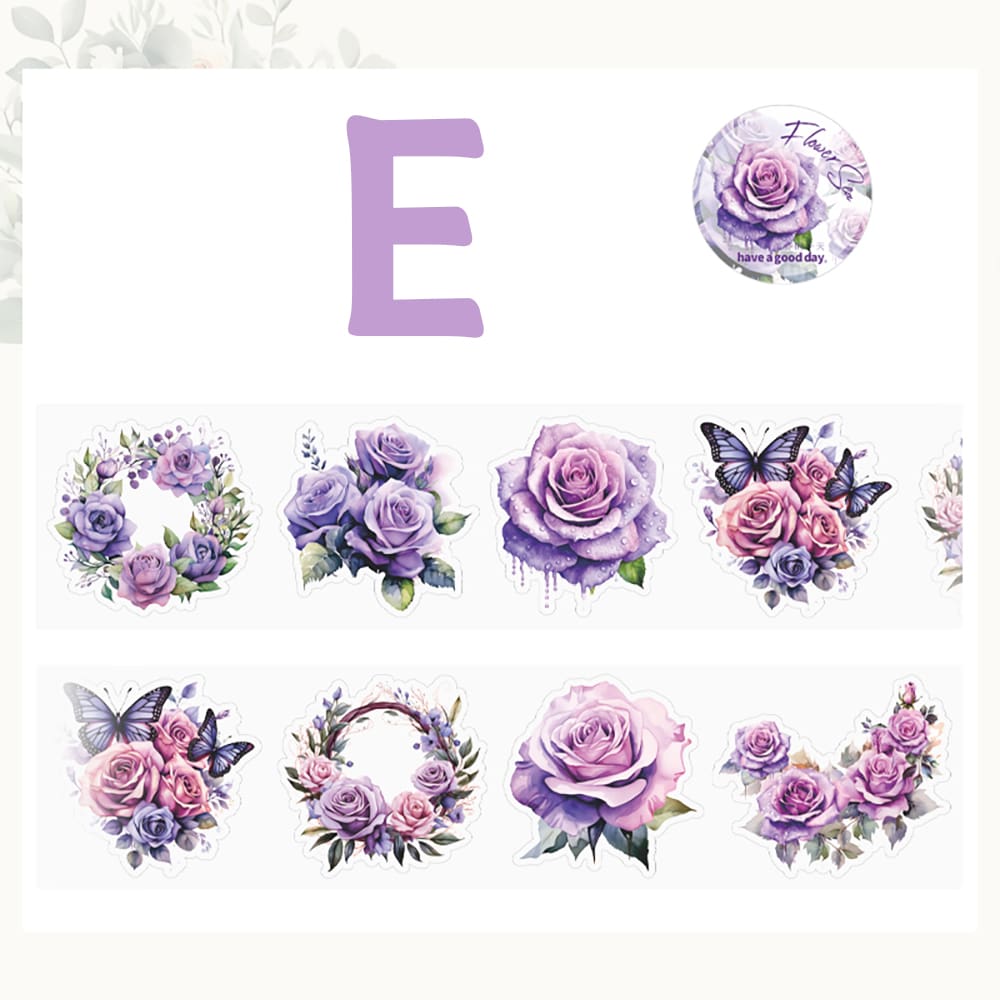 Sunflower Rose Floral PET Tape
