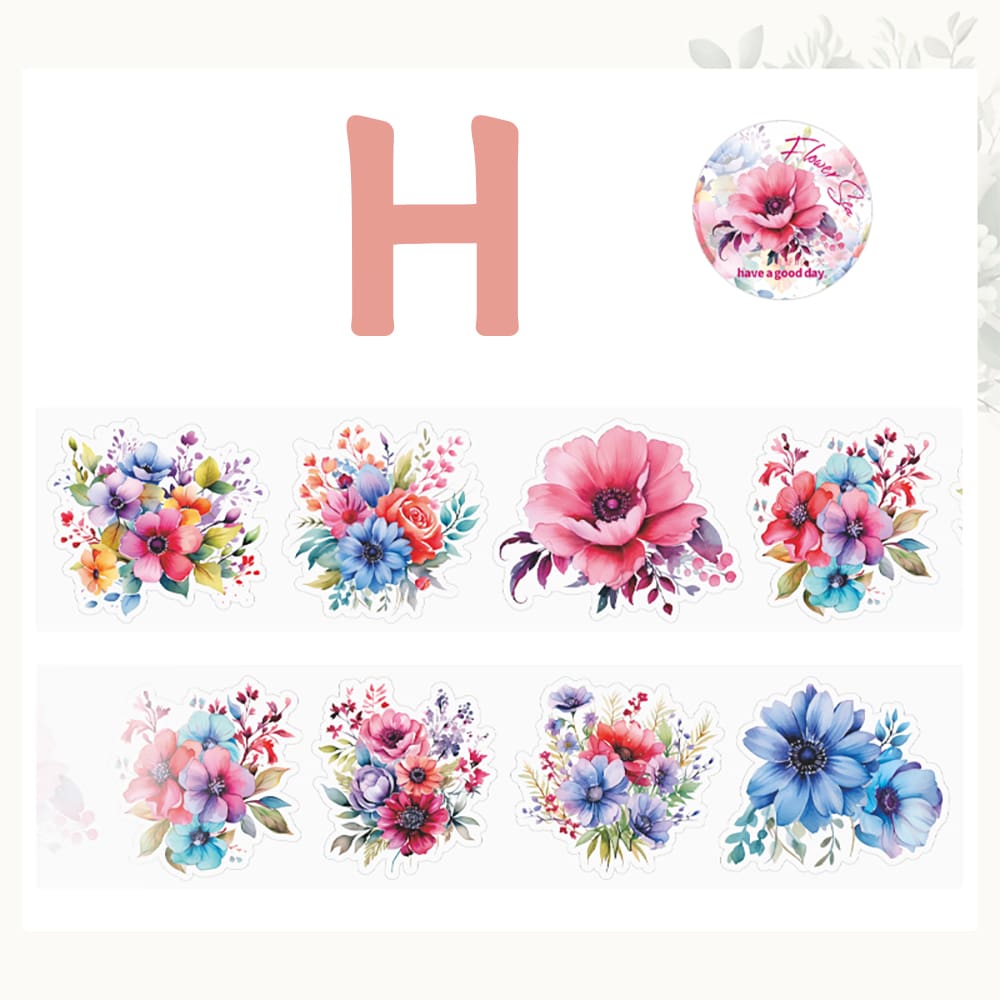 Sunflower Rose Floral PET Tape