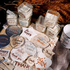 Thank You Typography UV DTF Sticker Transfers | for Cups, Cards & Gift Wrapping