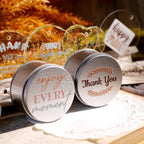 Thank You Typography UV DTF Sticker Transfers | for Cups, Cards & Gift Wrapping