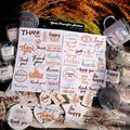 Thank You Typography UV DTF Sticker Transfers | for Cups, Cards & Gift Wrapping