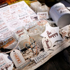Thank You Typography UV DTF Sticker Transfers | for Cups, Cards & Gift Wrapping
