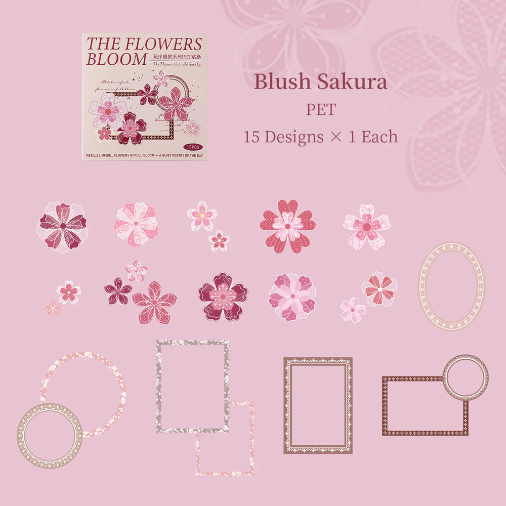 The Flowers Bloom PET Sticker Pack