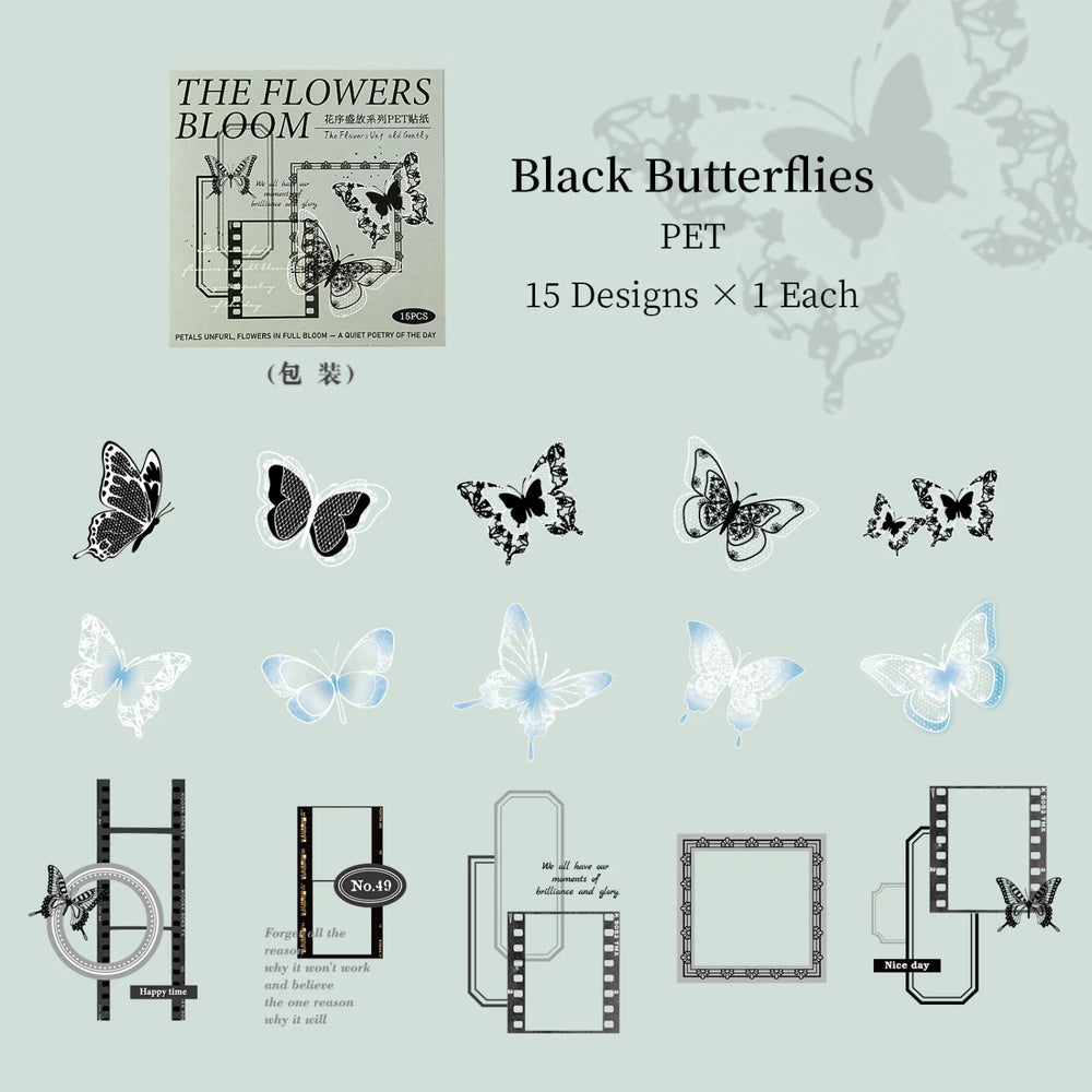 The Flowers Bloom PET Sticker Pack