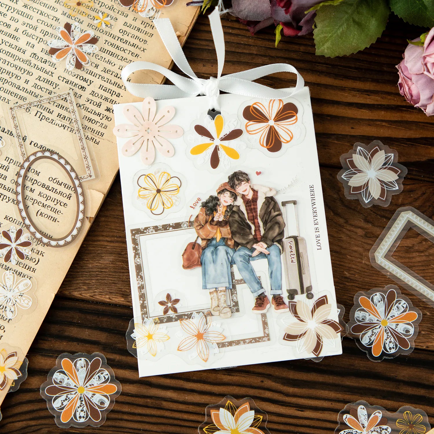 Pack d'autocollants PET « Les fleurs éclosent »