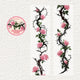 Thorned Rose PET Washi Tape | Gothic Vintage Rose Floral Journaling Tape