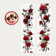 Thorned Rose PET Washi Tape | Gothic Vintage Rose Floral Journaling Tape