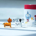 Figurines en Verre Soufflé Artisanales – Corgi Décoratif pour Bureau, Idée Cadeau