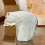 Petite figurine d'ours polaire en verre – Animal en verre fait main par un artisan