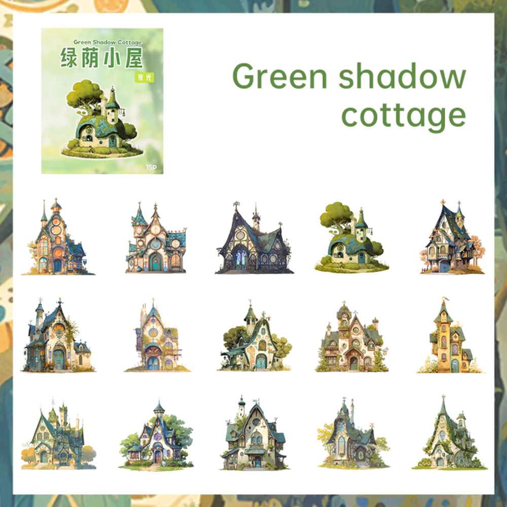 Autocollants Mini-Maisons | Autocollants Scrapbooking Style Cottage