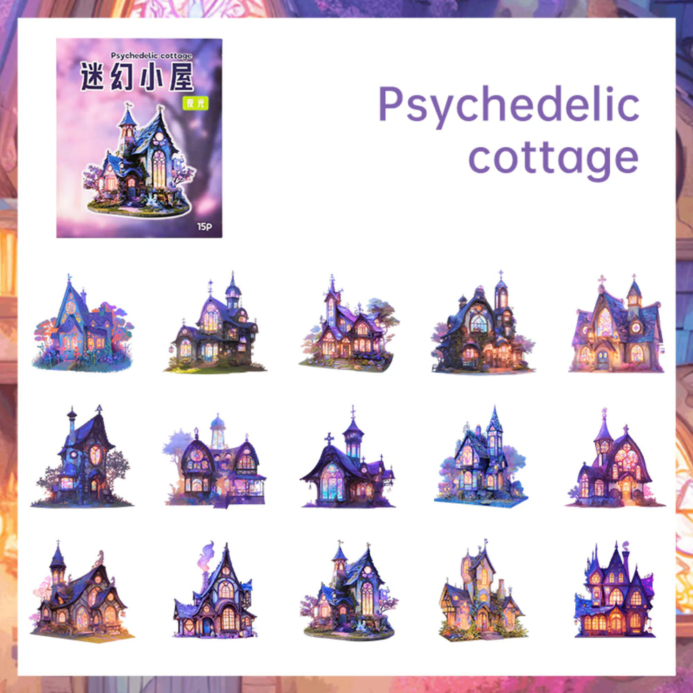 Autocollants Mini-Maisons | Autocollants Scrapbooking Style Cottage