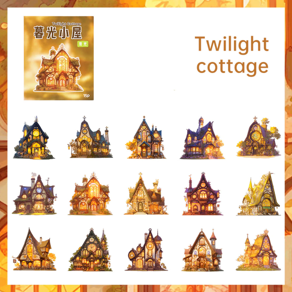 Autocollants Mini-Maisons | Autocollants Scrapbooking Style Cottage