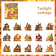Autocollants Mini-Maisons | Autocollants Scrapbooking Style Cottage