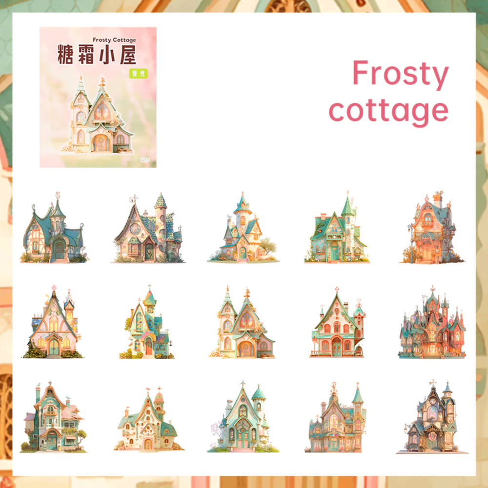 Autocollants Mini-Maisons | Autocollants Scrapbooking Style Cottage
