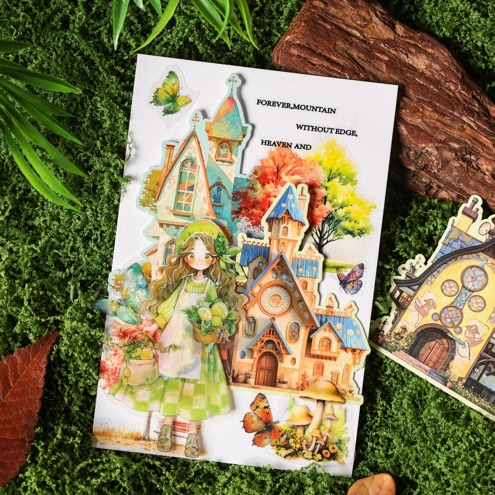 Autocollants Mini-Maisons | Autocollants Scrapbooking Style Cottage