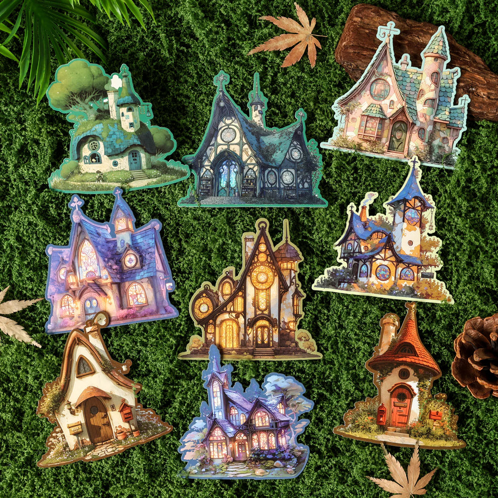 Autocollants Mini-Maisons | Autocollants Scrapbooking Style Cottage