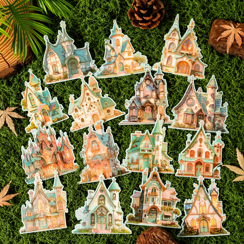 Autocollants Mini-Maisons | Autocollants Scrapbooking Style Cottage