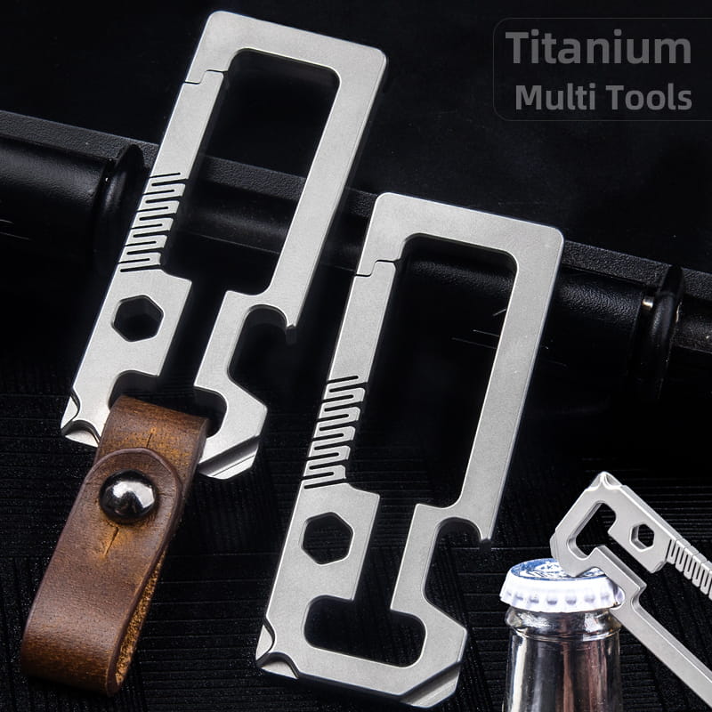 Titanium EDC Carabiner Keychain Multi-Tool