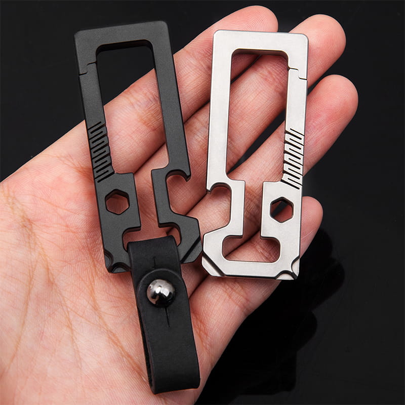 Titanium EDC Carabiner Keychain Multi-Tool