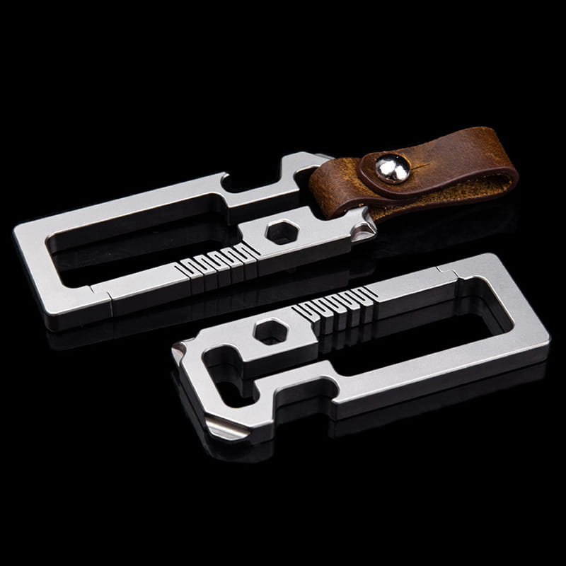 Titanium EDC Carabiner Keychain Multi-Tool