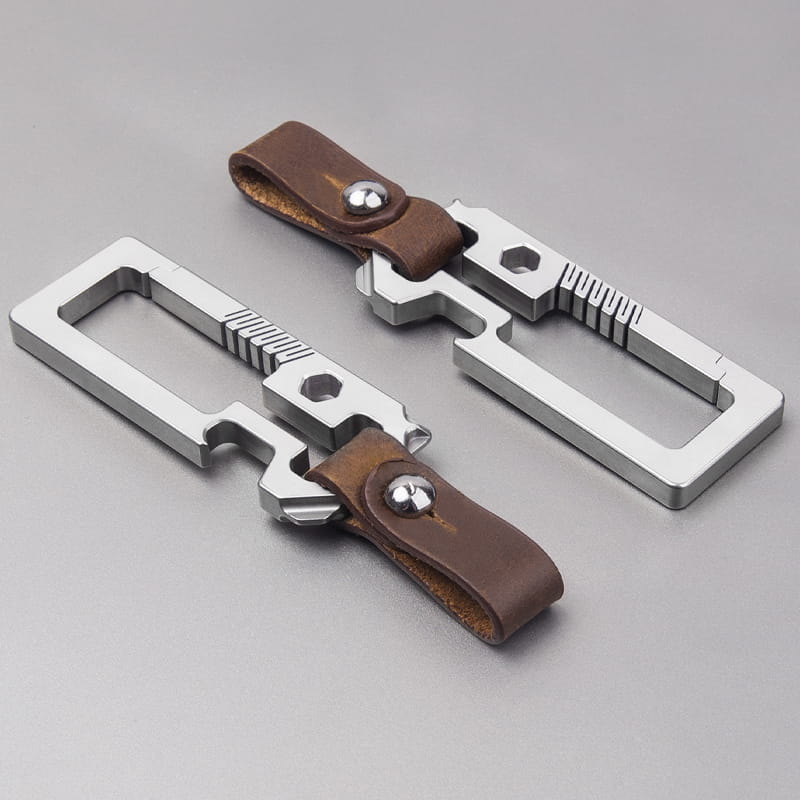 Titanium EDC Carabiner Keychain Multi-Tool